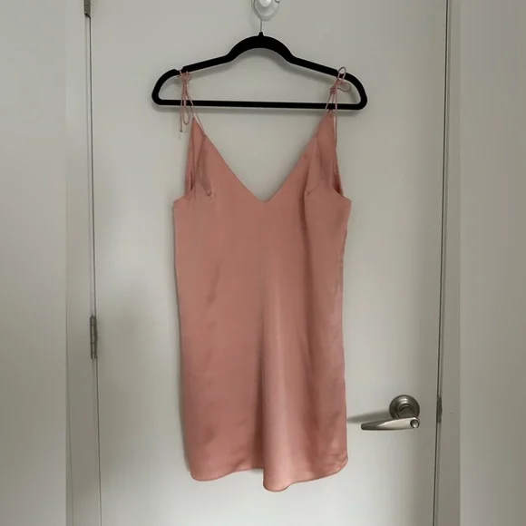 Cotton Candy Dresses Cotton Candy La Light Pink Satin Mini